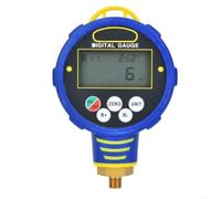 Manomètre numérique compatible R32 haute basse pression avec surveillance en temps réel double fonctionnalité pour techniciens Bleu rouge 130 x 100 mm (A)