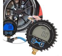 Manomètre numérique de pression des pneus avec écran LCD et rétroéclairage LED, outil de test de gonflage automatique de 3 à 200 psi, 4 unités commutables pour voiture, camion, moto, SUV, van pour