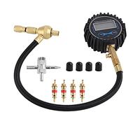 Manomètre numérique LCD pour gonflage pneus, précision ±1 PSI, 0-200 PSI, dégonfleur intégré - Écran clair jour/nuit, tête auto - verrouillante, multi - usage pour voitures,