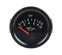 Manomètre numérique, Oil Pressure Gauge Designed For 12V DC Automotive And Marine Engine Systems 0-10 Bar Analog Scale 52mm Mounting Diameter