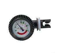 Manomètre numérique PSI avec thermomètre et valve d'air, boîtier blindé en caoutchouc, adaptateur de tuyau long pour valves HR, outil de gonflage portable