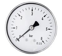 Manomètre Pneumatique Jauge de Pression Tout Usage 0-6 Bar Mini Haute Pression 1/4 Pouces NPT en Laiton TS-60-6