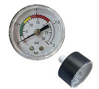 Manomètre pour filtre à sable 0-2 bar / 30 psi connecteur arrière pour filtre à sable piscine