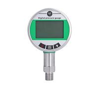 Manomètre Pression Digital Hydraulique; pneus voiture, Acier Inoxydable, 1,6 MPa, 4,5 V Monture Inférieure - Affichage Dynamique 5 Niveaux, Compensation Température, Usage Auto e