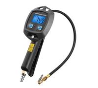 Manometre Pression Pneu Avec buses de tuyau de gonflage testeur de voiture manomètre de pression des pneus 0-255 Psi 0-18 Bar moniteur de gonflage moto vélo pneu Manometro Gonfleur Pneus Voiture