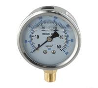 Manomètre résistant aux sismiques YN60 pour systèmes hydrauliques et à huile avec bord axial en cuivre résistant et acier inoxydable pour des lectures fiables (0-35 kg)