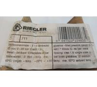 RIEGLER Riegler Manomètre glycériné, boîtier métal, G 1/4 bas, 0 - 60,0 bar, Ø 63 Quantité:1