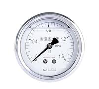 Manomètre sismique axial YTN-60Z, manomètre rempli d'huile, pression d'air 2,5, manomètre d'huile hydraulique, manomètre de pression d'eau du robinet 0-1,6 MPa(0-1.6mpa)