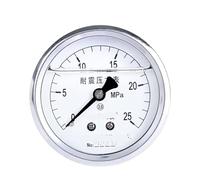 Manomètre sismique axial YTN-60Z, manomètre rempli d'huile, pression d'air 2,5, manomètre d'huile hydraulique, manomètre de pression d'eau du robinet 0-1,6 MPa(0-25mpa)