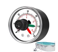 Manomètre Spécial Filtre Piscine, 5,3 Cm Manomètre Pour Filtre De Piscine, En PVC Et Laiton, Aiguille Réglable, Interface 1/4 Pouce, Précise, Facile À Lire