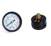 'Manomètre Stanley 0 - 12 bar ø 40 mm Attaque arrière 1/8 "M et 1/4 M x Compresseur