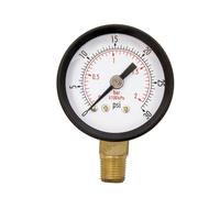 Manomètre utilitaire 1-1/2", 1/8" NPT, montage inférieur, 0-30 PSI-