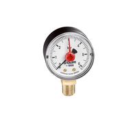 Manometro D 3/8 M attacco radiale, campo di temperatura D 80 mm 10 bar Caleffi 5