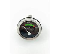 Manometro pressione olio meccanico, campo di misurazione 0-7 bar, filetto femmina 3/8 UNF. Dima di foratura Ø 52mm. 00660