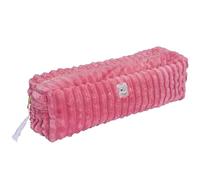 Manon : Maxi Trousse de Coiffure Minky matelassé pastèque- certifiée Oeko-TEX- Transport Outils de Coiffure- Format Maxi- (40 x 12 cm)- Tissu Ultra-Doux