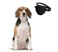 MANON ROSA Cache-œil de Pirate pour Chien - Cache-œil Unique pour Chiens de Petite, Moyenne et Grande Taille avec blessures aux Yeux et blessures (Taille S)