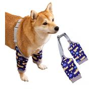 MANON ROSA Coudière de protection pour chien - Sangle réglable et rembourrage doux pour soutien de jambe avant - Anti-abrasion - Anti-saleté - Pour chiens de petite, moyenne et grande taille (3XL