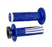 Manopole Moto ODI GRIPS EMIG PRO V2 GRIP Fixation Rapide Bleu/Blanc