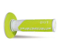 Manopole Mx 801-244 - Double Densité - Blanc/Jaune Fluo Sans Trous