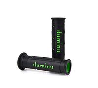Domino - Poignées De Guidon Xm2 Bicolore Route Noir / Vert Domino