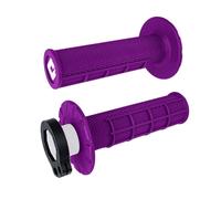 Manopole ODI GRIPS MX, Fixation Rapide, Half Waffle, Violet, 1 Paire