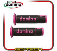 Manopoles Domino A450 On Road Racing Moto Scooter Stradali Noir Fucsia 2