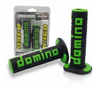 Domino – Paire de boutons guidon universels pour motos tout-terrain Noir/Vert