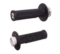 Manettes Moto ODI GRIPS Micro-X 28/29 Noir/Argent Pour Kawasaki KLX 2008-2020