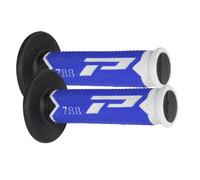 Manopoles Progrip Cross 788 22-25 mm Blanc Bleu Noir Enduro