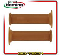 Manopoles Universelles Domino Marron Café Racer Moto Custom Vintage Scrambler