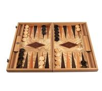 Manopoulos Ensemble de Backgammon de Luxe en loupe d'olive 48 cm