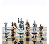 Manopoulos Grand jeu d'échecs de l'armée romaine grecque - Blue & Copper - Échiquier bleu