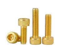 Manoud 10-20 Pièces M2M2.5M3 Acier Inoxydable Titane Plaqué Or Vis À Six Pans Creux Capuchon Boulons Tête De Tasse(M3 10PCS,X 14mm)