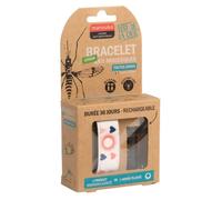 Manouka Junior Bracelet Anti-Moustiques Et Mouches 30 Jours Coeurs Made In France