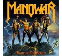 Manowar 'Fighting The World' LP Vinyle argenté - Nouveau et Scellé