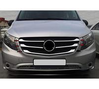 manox Ensemble de moulures décoratives pour calandre Mercedes Vito W447 2014-2019 en acier inoxydable chromé