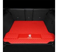MANQII Tapis Coffre Voiture pour Peugeot RCZ 2013-2015, Cuir Coffre Protection Tapis AntidéRapant Imperméable Cargaison Doublure Moquettes Accessoires,D/Red