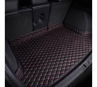 MANQII Voiture Cuir Tapis De Coffre pour R-enault Koleos II HC 2017-2022, AntidéRapant Imperméable Auto Doublure Protection Coussin IntéRieurs Accessoires,C/Black~Red