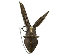 MANQILE Garçon Lapin lièvre Monocles résine Artisanat Animal Pendentif décoration intérieure décoration Murale décor à la Maison