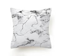 MANQILE Housse de Coussin à Texture de marbre Noir et Blanc 30X50/40X40/45X45CM Taie d'oreiller Lombaire Douce pour canapé Siège Coussins Décoratifs pour la Maison