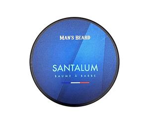 Man's Beard | Baume à barbe |Odeur Boisée SANTALUM |Soin homme pour la barbe hydratant et adoucissant| Ingrédients d'origine naturelle|100% Fabriqué en France|90 ml