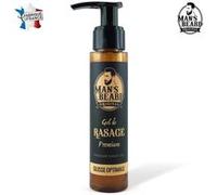 Man's Beard - Fabrication Française - Gel de Rasage Barbe De Précision Transparent à l'Aloe Vera Peaux Sensibles - Contenance : 75 ml Transparent G