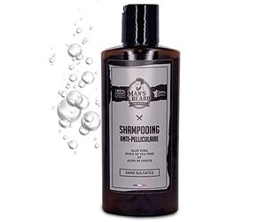 Man's Beard - Shampooing Cheveux Anti-Pelliculaire - Retire les pellicules - Contenance 150ml - Pour l'Entretien et le Soin Des Cheveux - Ingrédients d'origine naturelle - 100% Fabrication Française