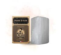 Man's beard - Véritable Pierre d'Alun en Bloc 75 grammes - Sans chlorhydrate d'aluminium - Déodorant NATUREL - Apaise les irritations dues au rasage - Fabriqué en France