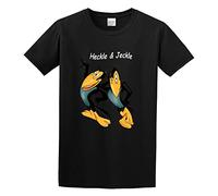 Man's Round Neck Heckle and Jeckle Sports T-Shirt Black S