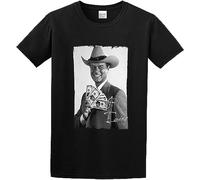 Man's Round Neck Jr Ewing Dallas Picture Celebrity Sports T-Shirt Black Manches Courtes(Large)