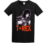 Man's Round Neck Marc Bolan Rex Slider English Rock 70'S 80'S Sports T-Shirt Black Manches Courtes(Small)