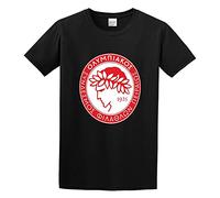 Man's Round Neck Olympiakos Piraeus Personalized Cool Sports T-Shirt Black XL