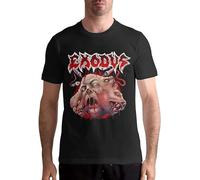 Man's T-Shirt JimmyLSahao Exodus Men's Cotton Fashion Sports Casual Round Neck Short Sleeve s Black 3XL