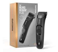 MANSCAPED® The Beard Hedger® PLUS, Tondeuse à barbe et moustache réglable pour homme avec 14 hauteurs de coupe (1-20 mm), lame en acier inoxydable, verrouillage de voyage, rechargeable par USB-C